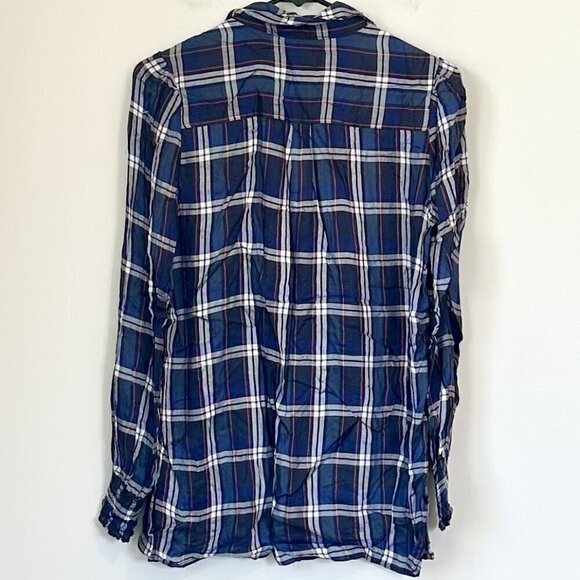 NWT Max Studio Plaid Button-Up Blouse - Size Small - Picture 6 of 6